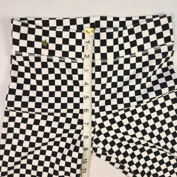 Vans Bike Shorts Womens XS Black White Flying V Print Patter Checkered - FLAWED - Picture 6 of 8